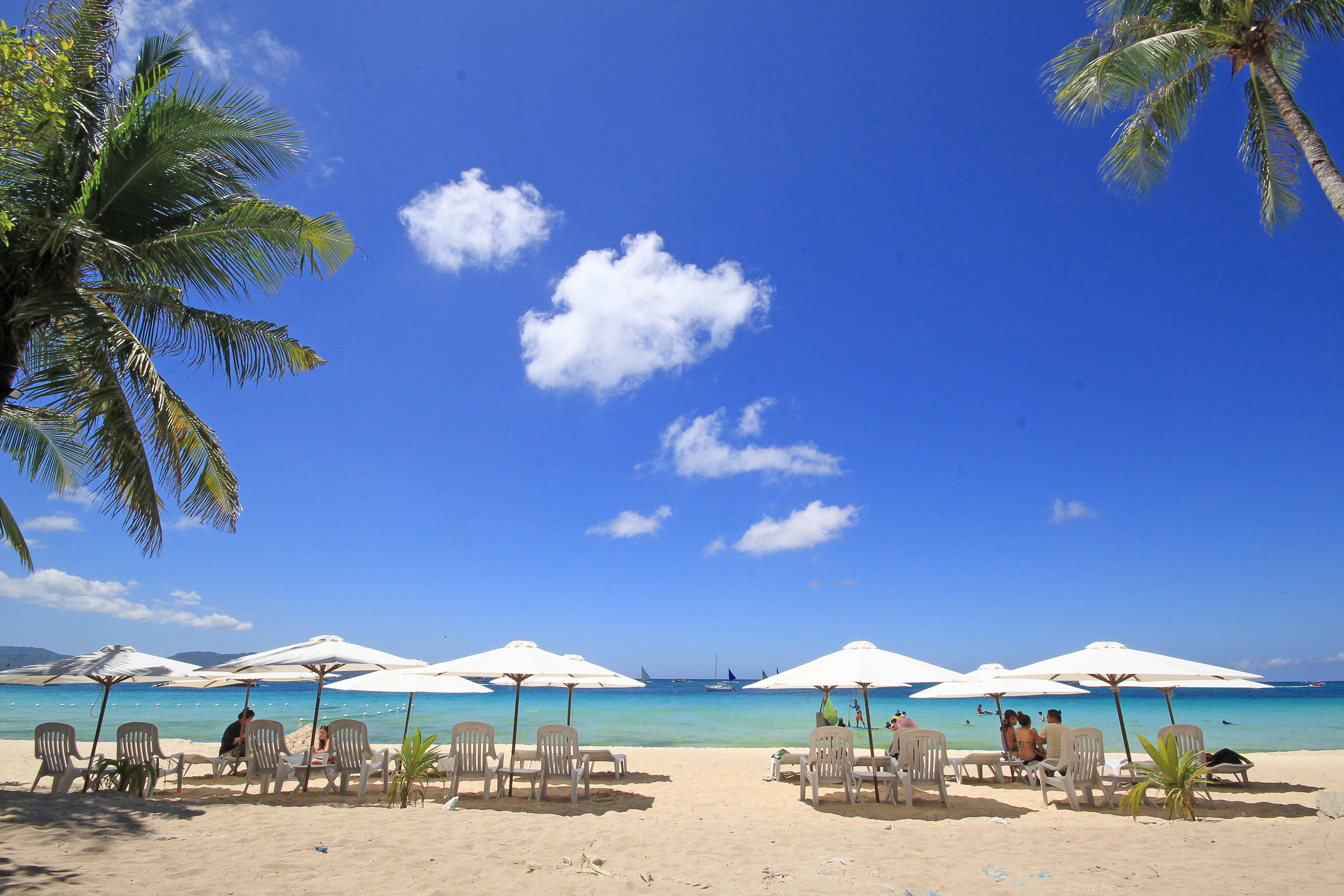 Bamboo Beach Resort & Restaurant Manoc-Manoc Bagian luar foto